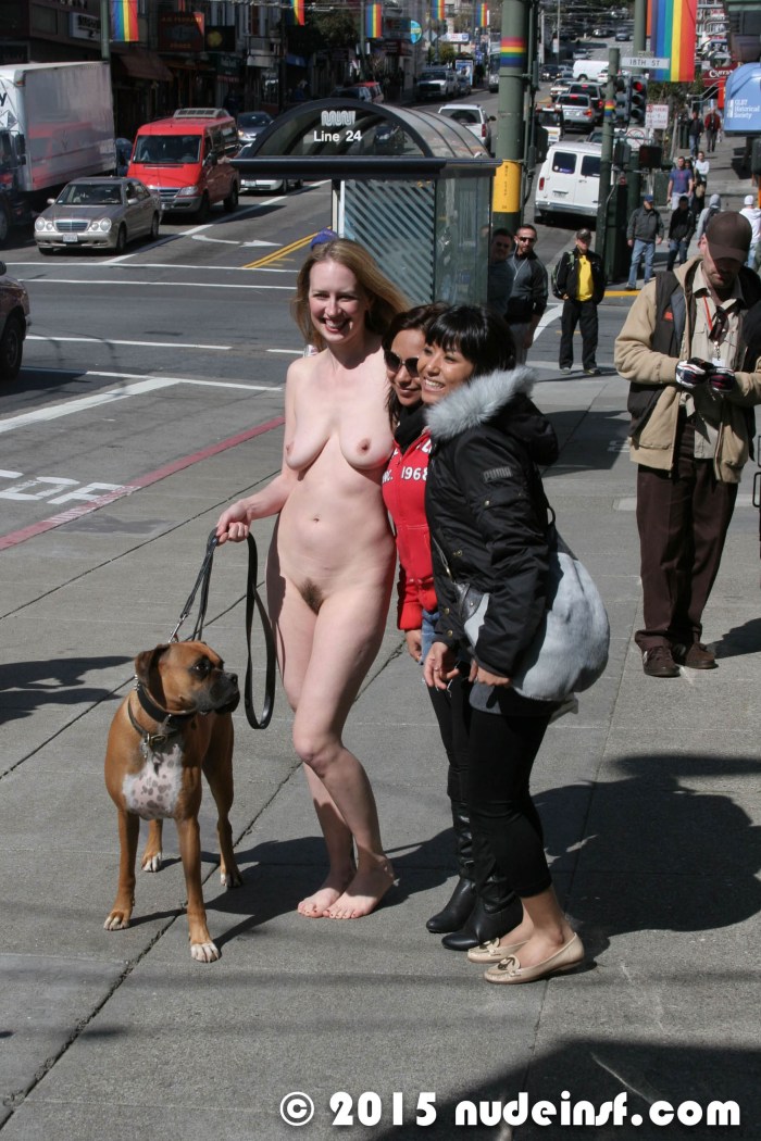 ENF Nice Nude Girl with A Dog Walk Mountain