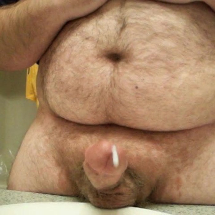 Old hairy fat men