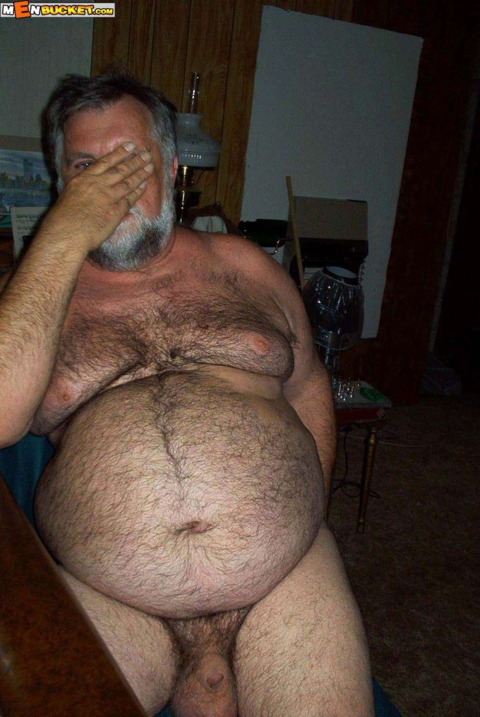 Old naked hairy men