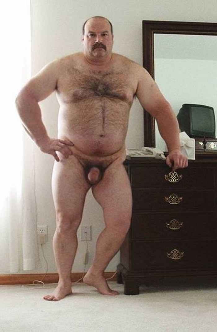 Fat man hairy ass