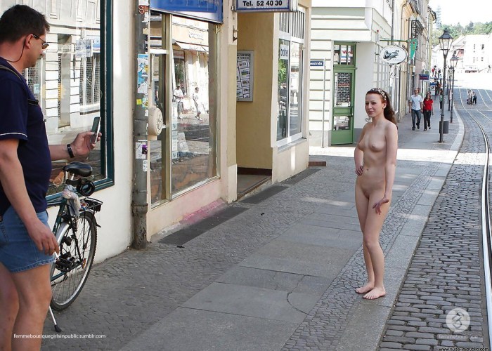 Naked Japanese on the street