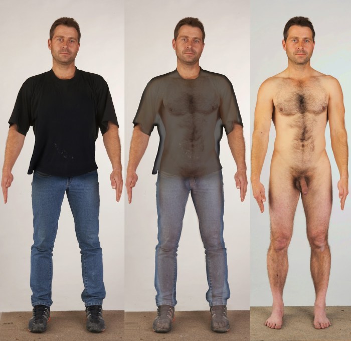 Dressed and striped men