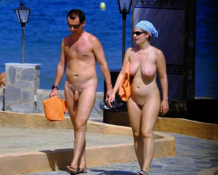 Mature nudists with men