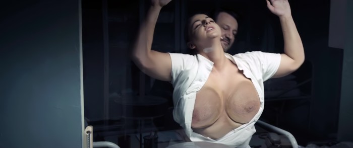 Stunning Hungarian Girl with Big Tits Filled with Milk