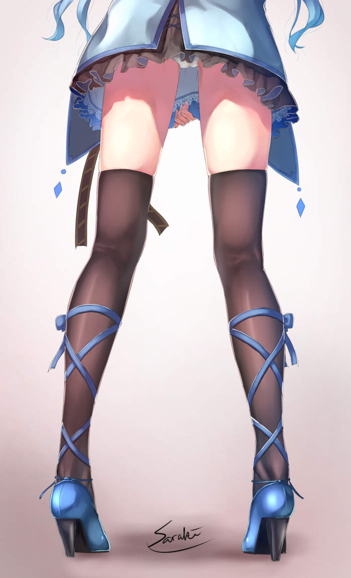 Anime slender legs