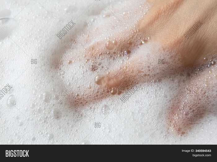Soap foam of honeycomb