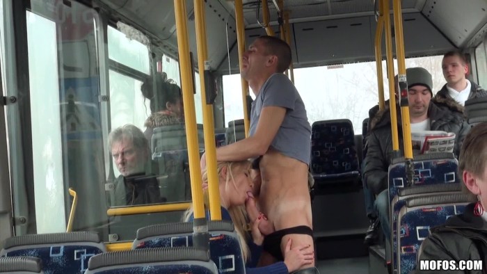 Penis rubs on a XXX bus