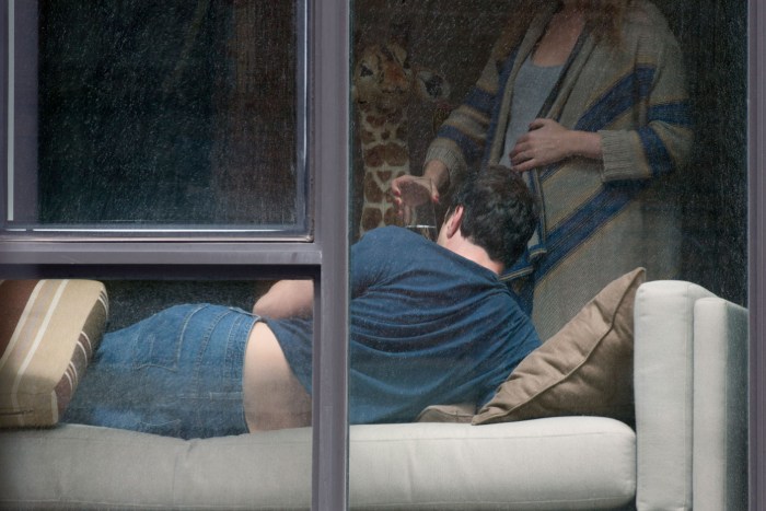 Spied through the window