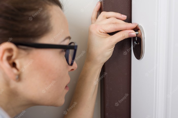Peeps into the keyhole