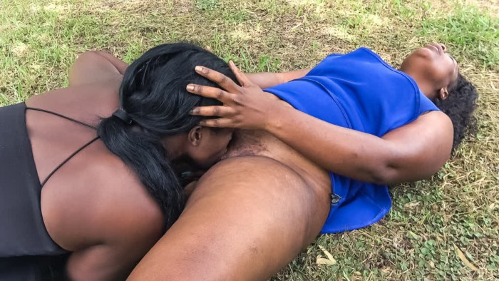 Interracial anal in nature