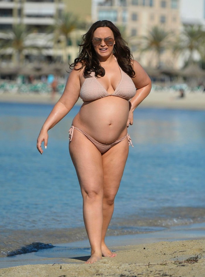 Fat women in a bikini