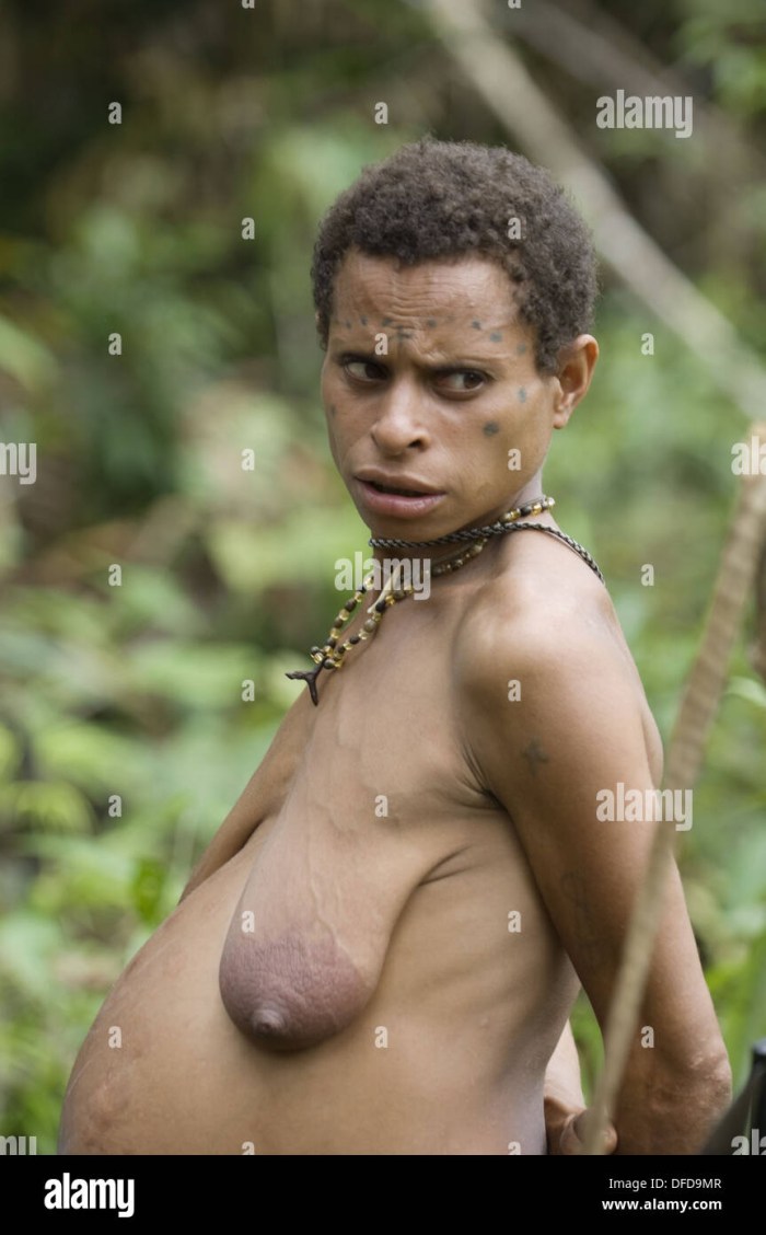 Naked women of wild tribes