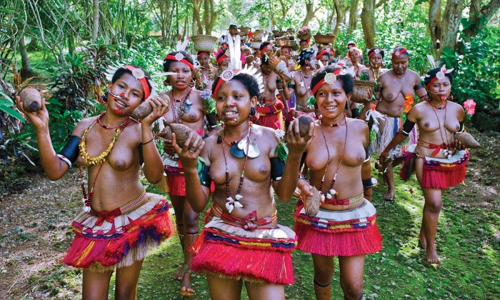 Naked women of wild tribes