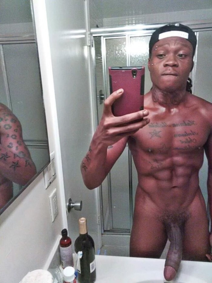 Huge thick penis of a black