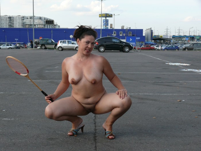 Naked thick exhibitionists