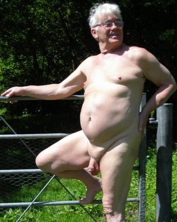 Naked elderly women pierced