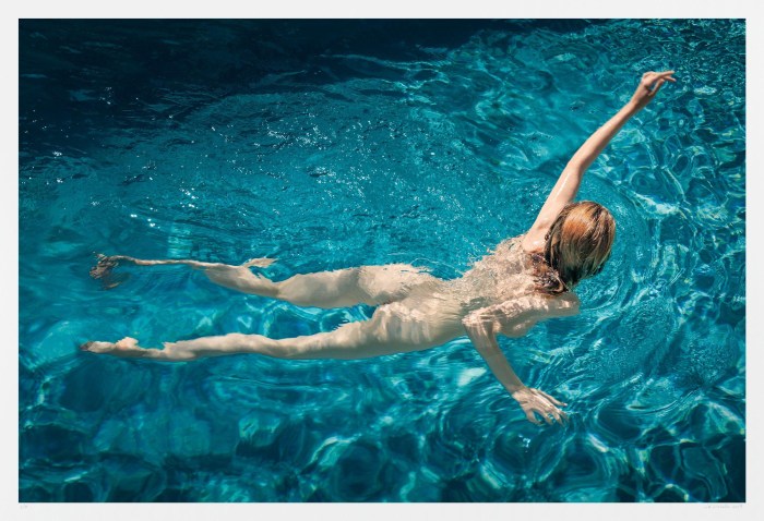 Submarine swimming naked