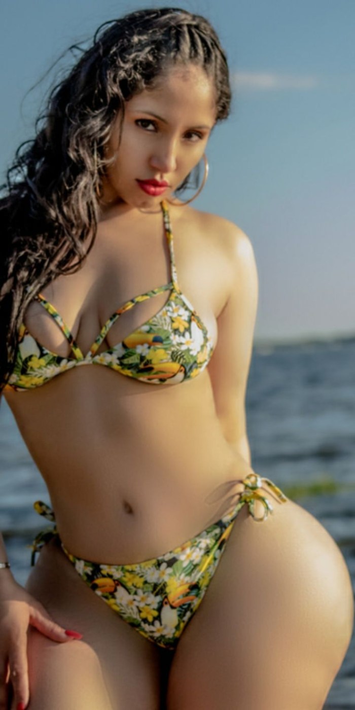 Girl in a tight swimsuit