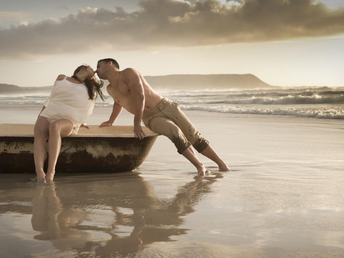 Bath on the seashore photo shoot