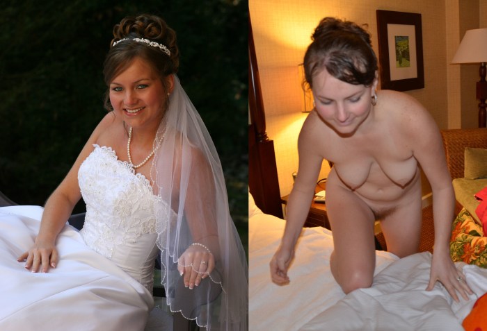 Big boobs in a wedding dress
