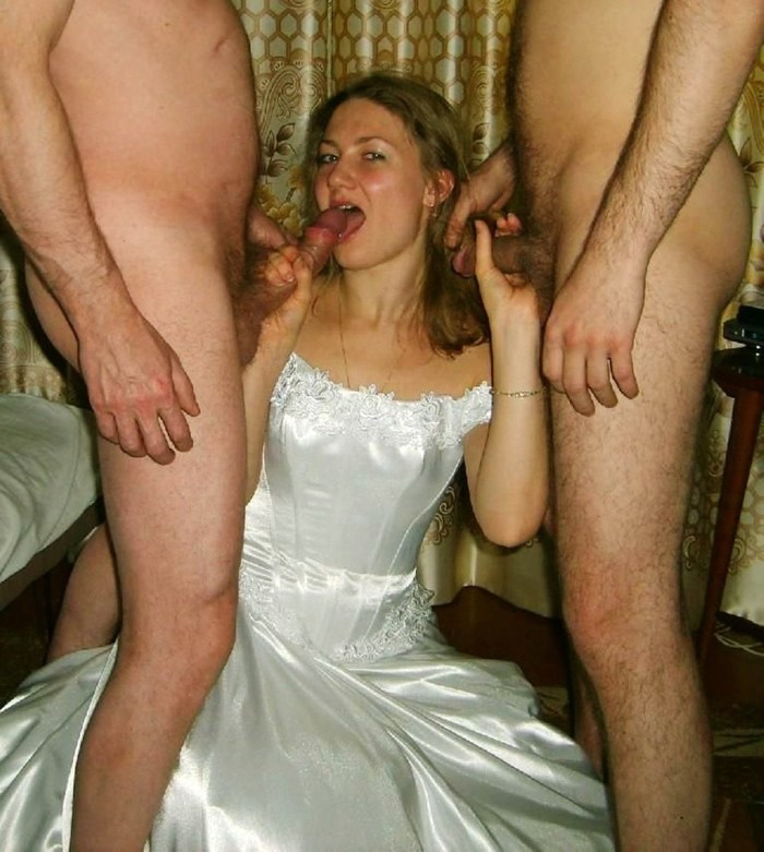 The bride was fucked at a party