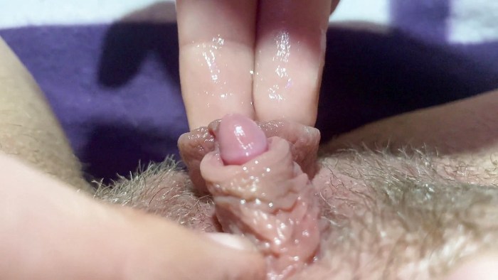 Cliter masturbation close -up
