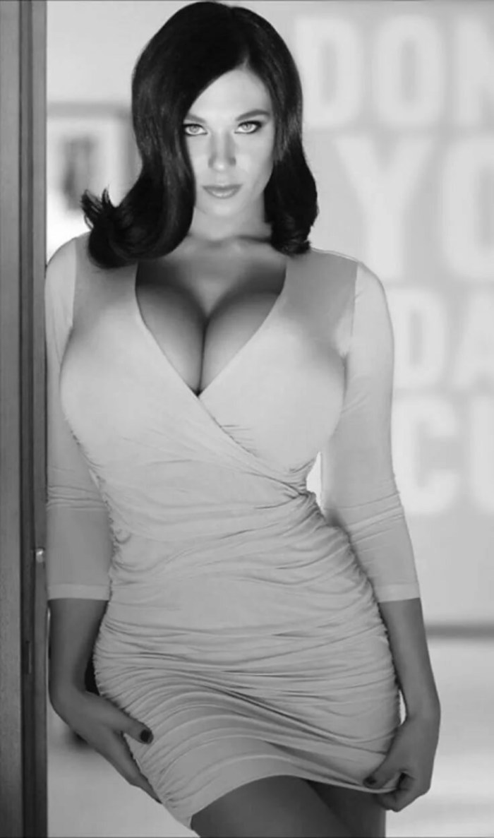 Demmy Blaze in a dress