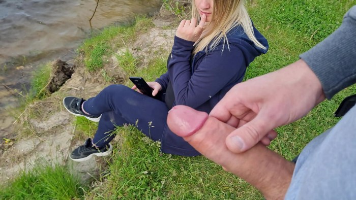Cumshot between Jenny's legs from Jerkygirls (Cumshot)