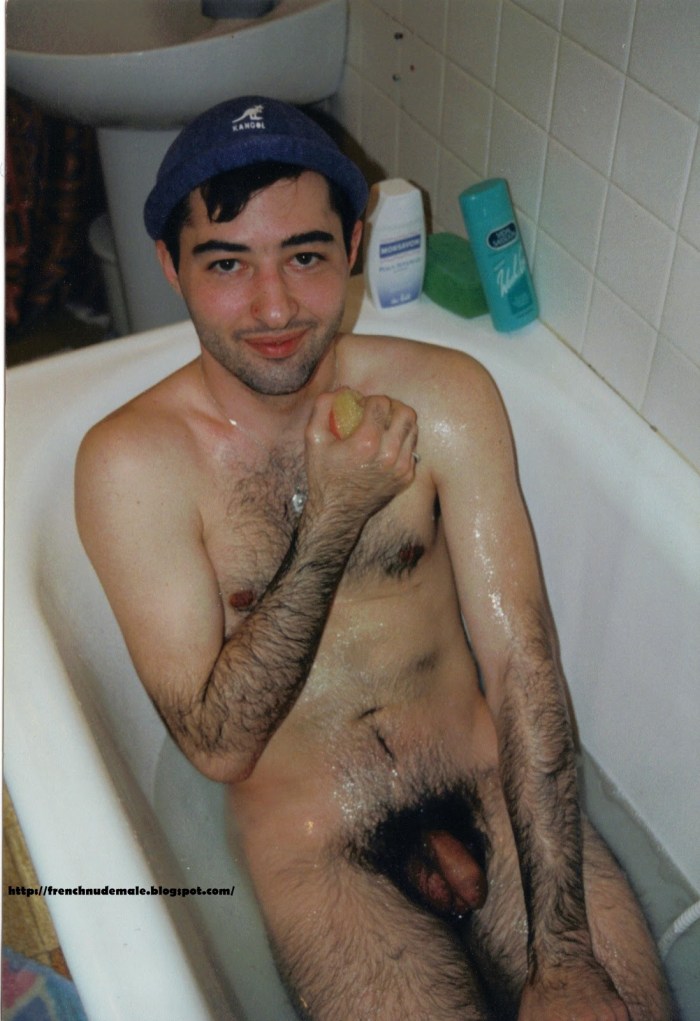 Painted man in the shower XXX