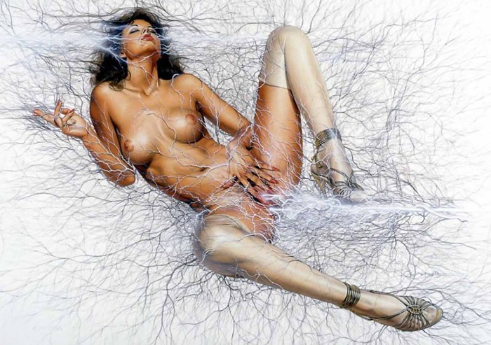 Hajima Sorayama drawings