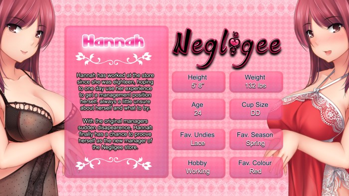 Negligee endings