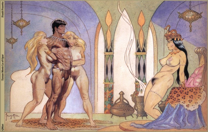 Ancient pornographic painting