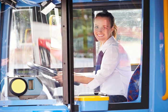 Bus with portraits