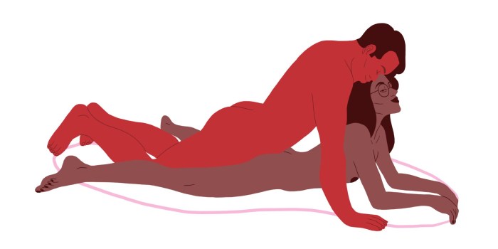 Anal in the missionary pose