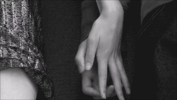 Hand caresses