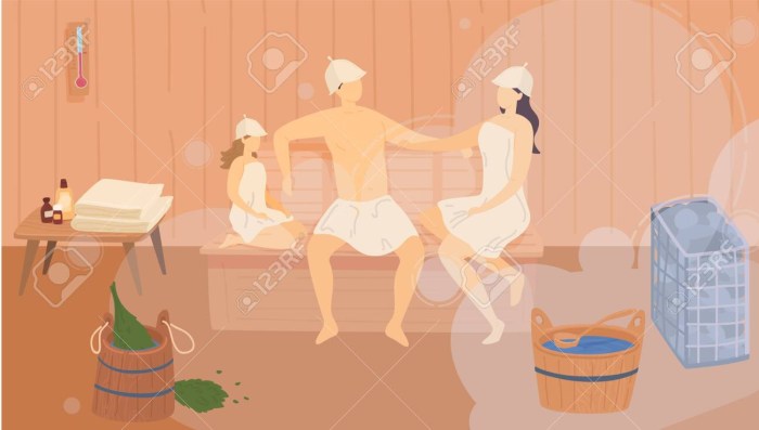 Anastasia Volochkova in the bathhouse
