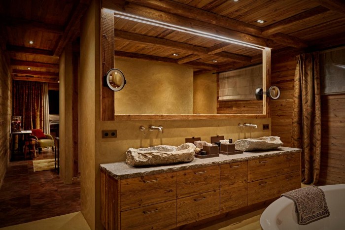 Sink in the style of chalet