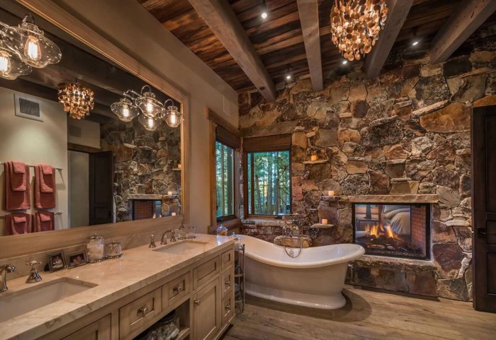 Wooden -style bathroom