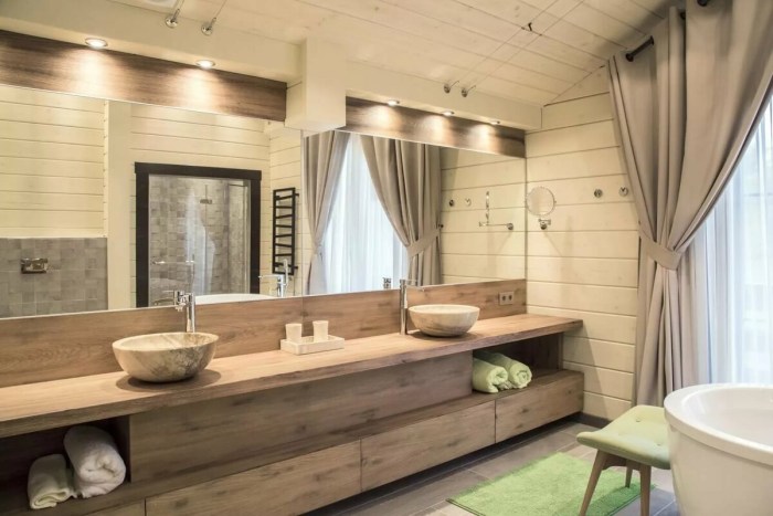 Bathroom in the style of grunge