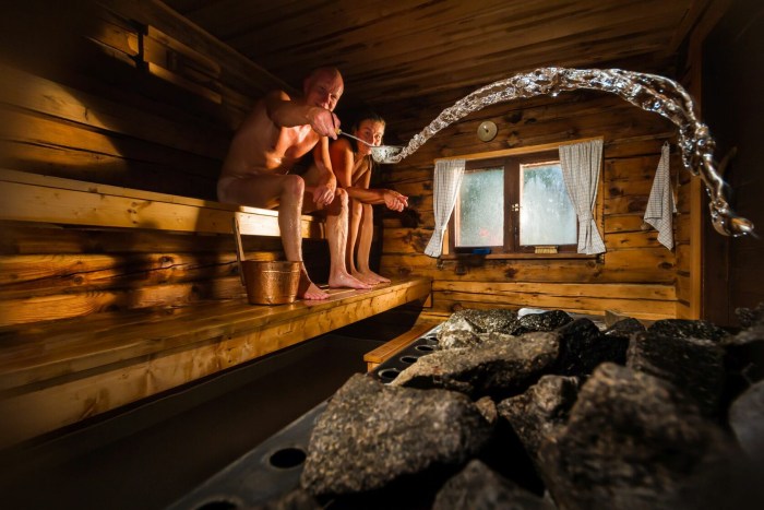 Shower in the style of chalet