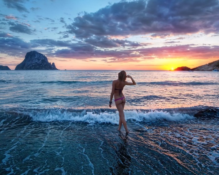 Summer beach girl