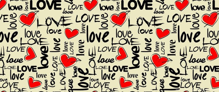 Background with the inscription LOVE