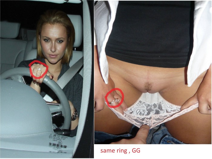 Women in cars without panties