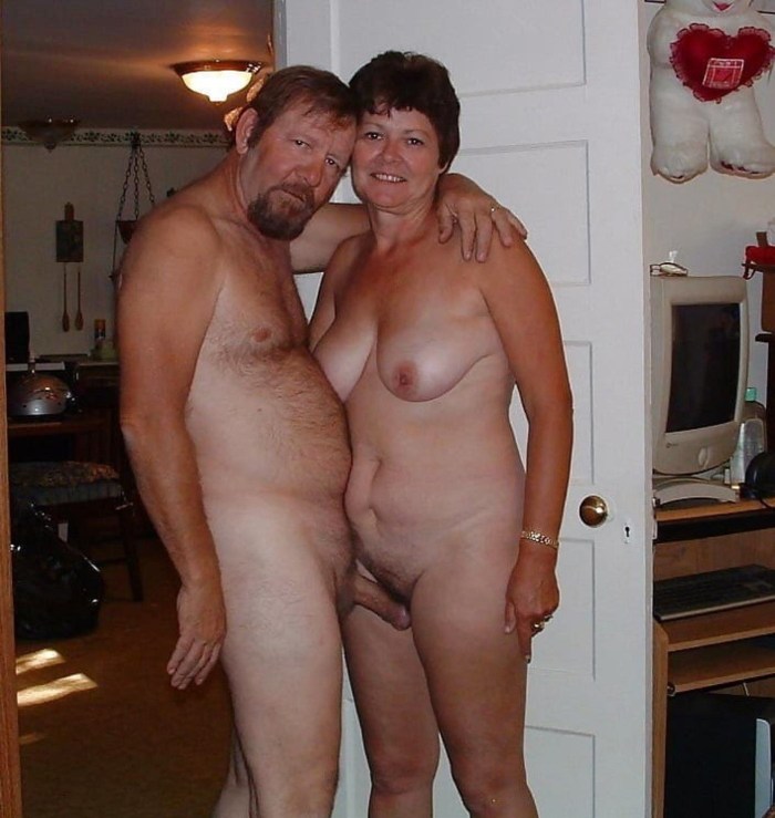Naked women and men aged