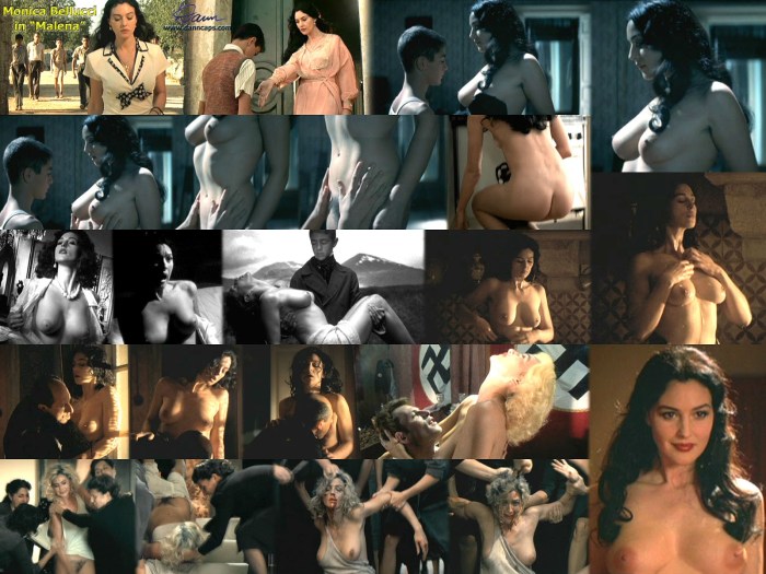 Monica Bellucci in the film Malena Naked