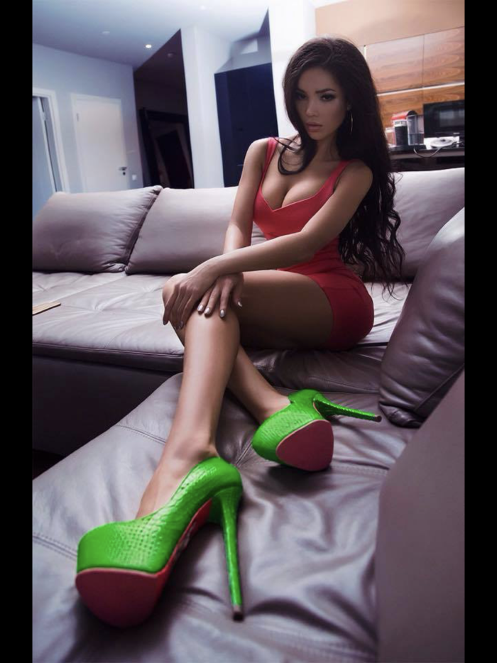 Beautiful legs in a skirt