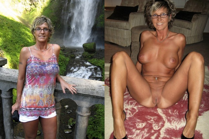 Sprinkable pussy of mature Dress undress