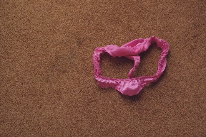 Wet pink sister panties
