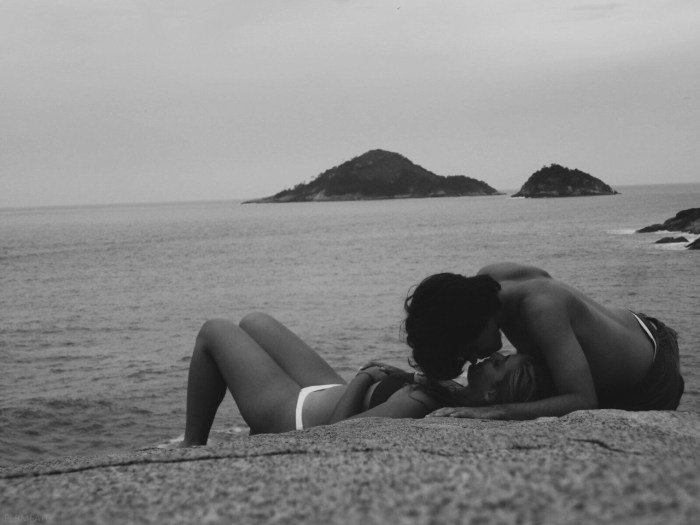 Lovers from the waterfall