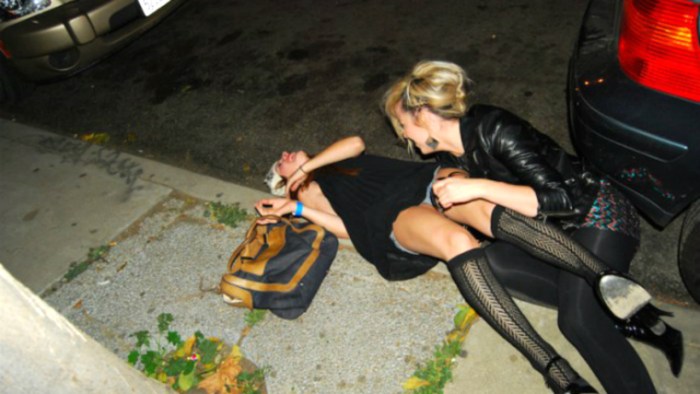 ENF forced to undress on the street in the snow
